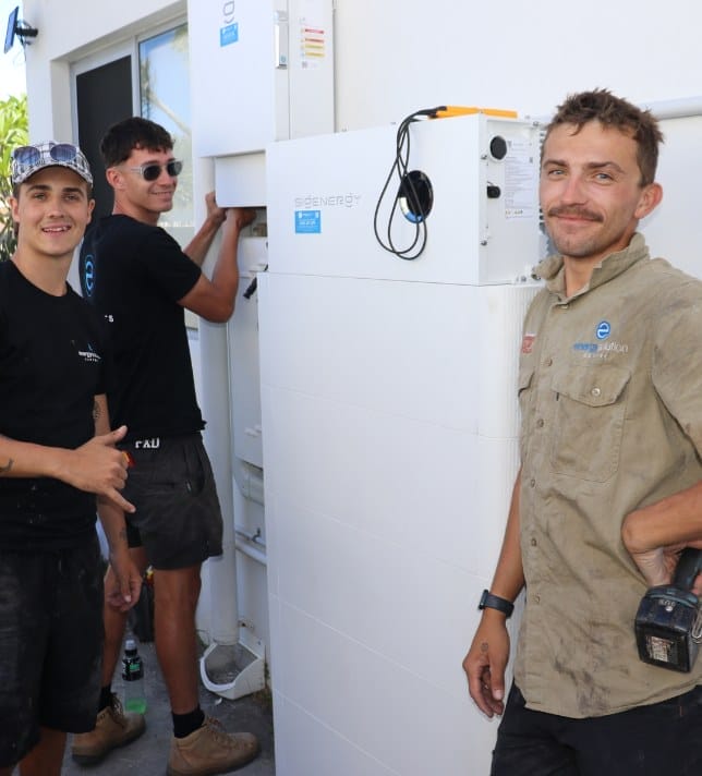 Existing solar system with battery retrofit