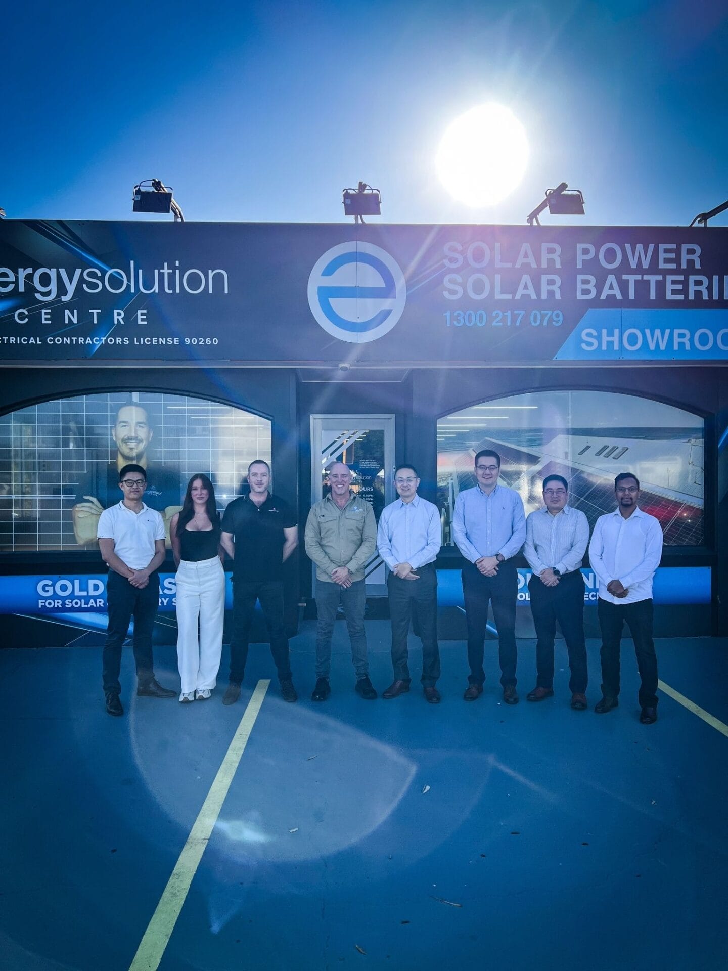 Energy Solution Centre team photo at Nerang Showroom