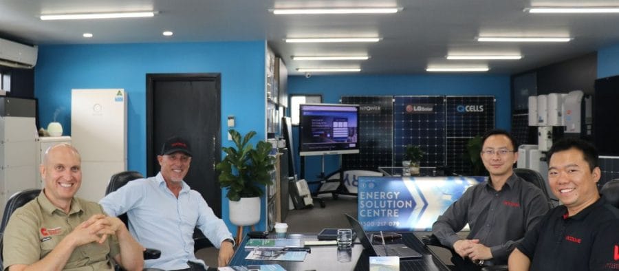 Energy Solution Centre team with manufacturer