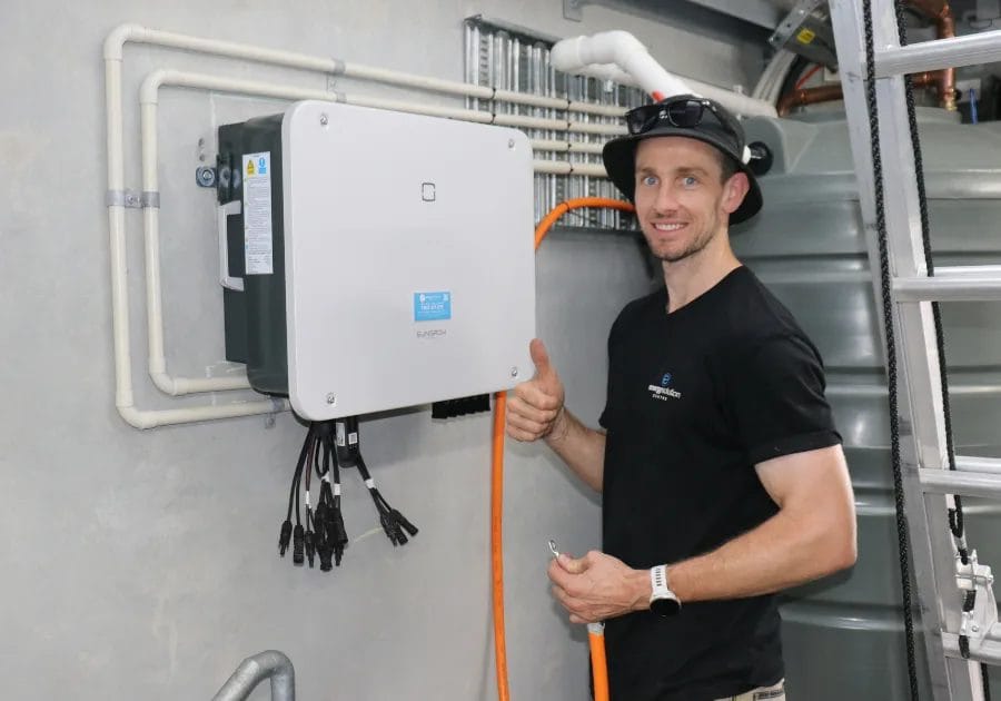 Commercial solar installation in Canungra