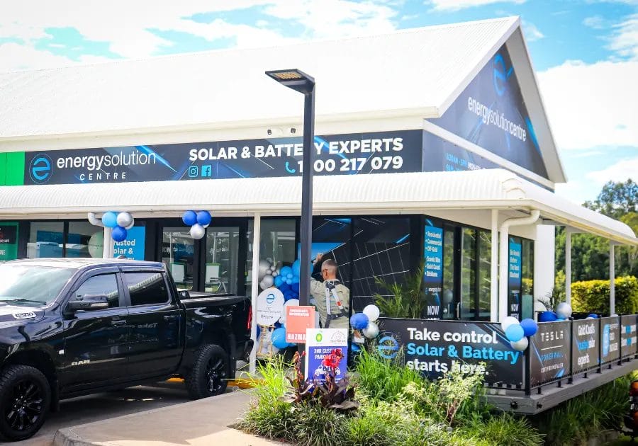 ESC solar showroom Canungra - Product demonstration
